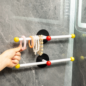 Držač ručnika za kupaonicu, zidni s usisnim ventuzom, metalni materijal, Marka 1, Artikal 1