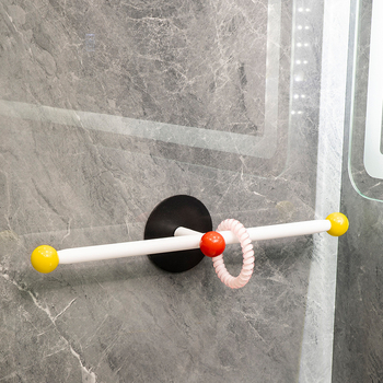 Držač ručnika za kupaonicu, zidni s usisnim ventuzom, metalni materijal, Marka 1, Artikal 1