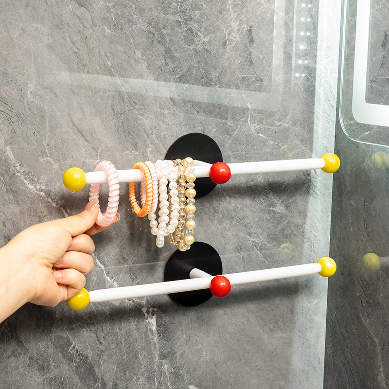 Držač ručnika za kupaonicu, zidni s usisnim ventuzom, metalni materijal, Marka 1, Artikal 1