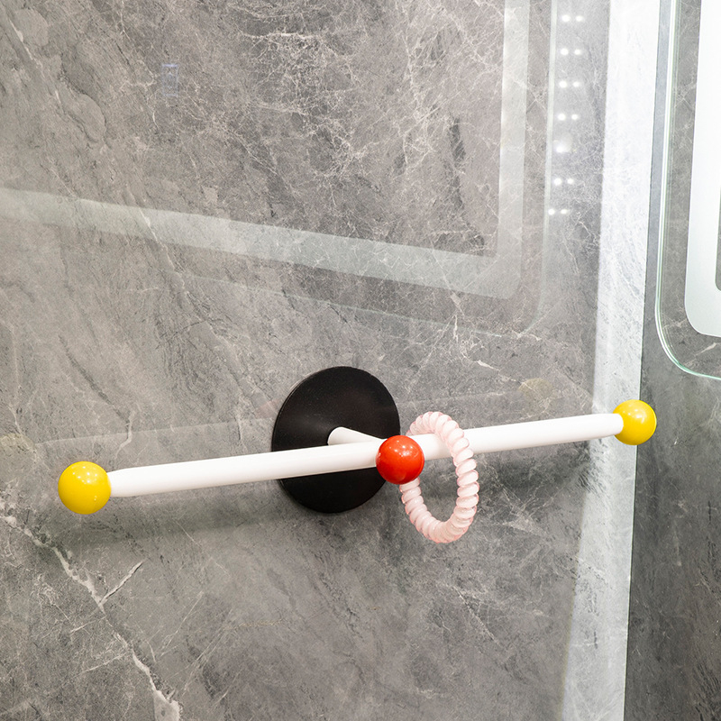 Držač ručnika za kupaonicu, zidni s usisnim ventuzom, metalni materijal, Marka 1, Artikal 1