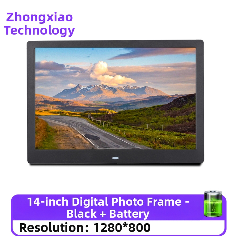 Digitálny rám na fotografie – rozlíšenie 1280x800, pomer strán 16:9, podpora SD/USB/TF, formáty BMP/JPEG/PNG/JPG/GIF, prehrávanie hudby a videa