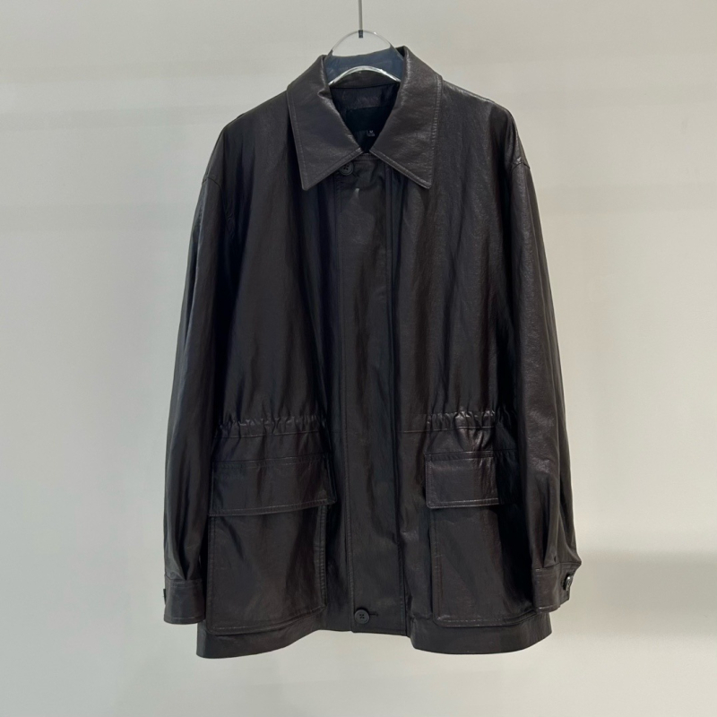 Ženska PU kožna jakna s reverom, srednja duljina, front zip, umjetni krzneni ovratnik, retro stil