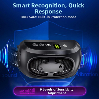 Κολάρο κατά του γαβγίσματος για γάτες, αυτόματο, ευφυές, μη επιβλαβές, πολυεστέρας