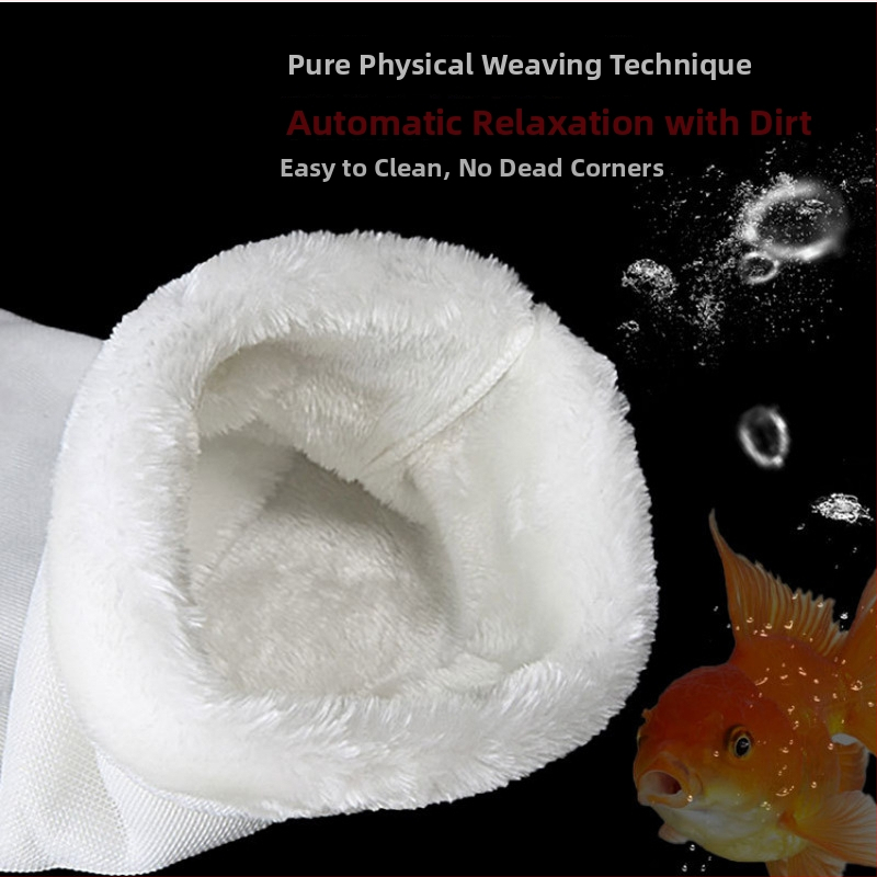 Poliesterska vrećica za filtriranje akvarija s visokodenznim filtrirnim materijalom i spužvom, pakiranje 300 komada