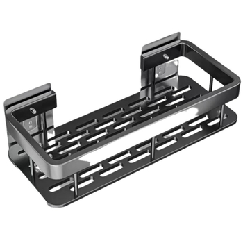 Zidni ormarić za kupaonicu za skladištenje, bez bušenja, plastični, 1 etaža