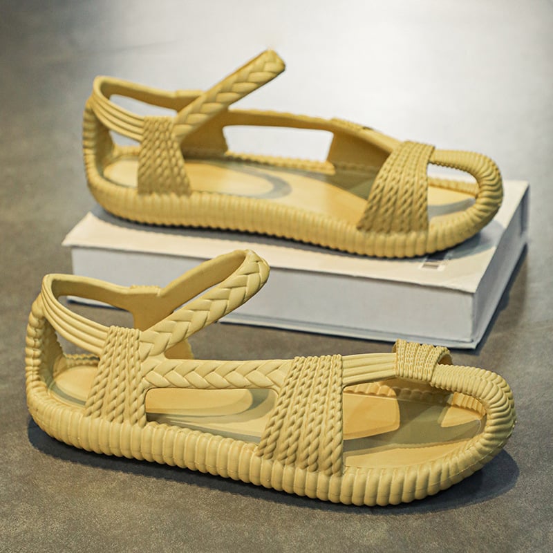 Férfi strand papucs EVA felsővel és EVA talppal, nyitott orrú, slip-on, légáteresztő