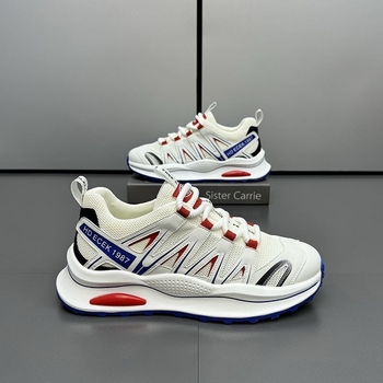 Muške mesh tenisice Dad Sneakers – prozračne, niski profil, vezanje šnurkama, injekcijski oblikovana debela plastična đon