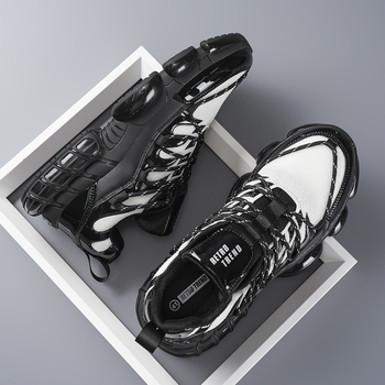 Prozračne muške tenisice za trčanje s mrežastim gornjim dijelom, niski profil, ublažavanje udara, vezanje, svakodnevni sport, model 2026