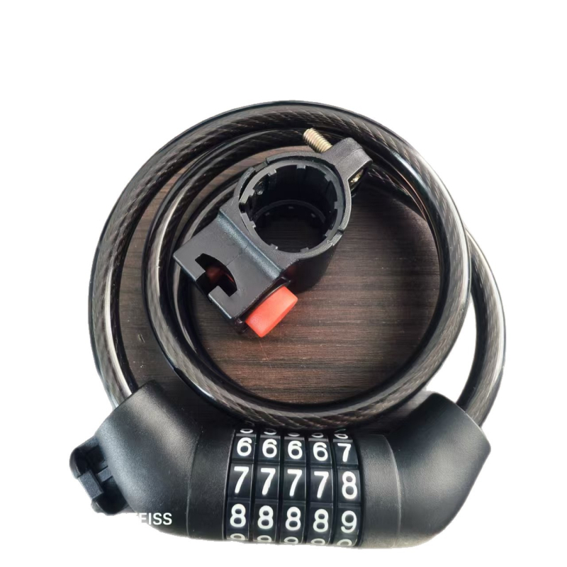 Katanac za motocikle i brdske bicikle s lozinkom, lančani dizajn, model 606, materijal PVC cinkova legura, težina 165 g, univerzalna primjena, moderan minimalistički stil
