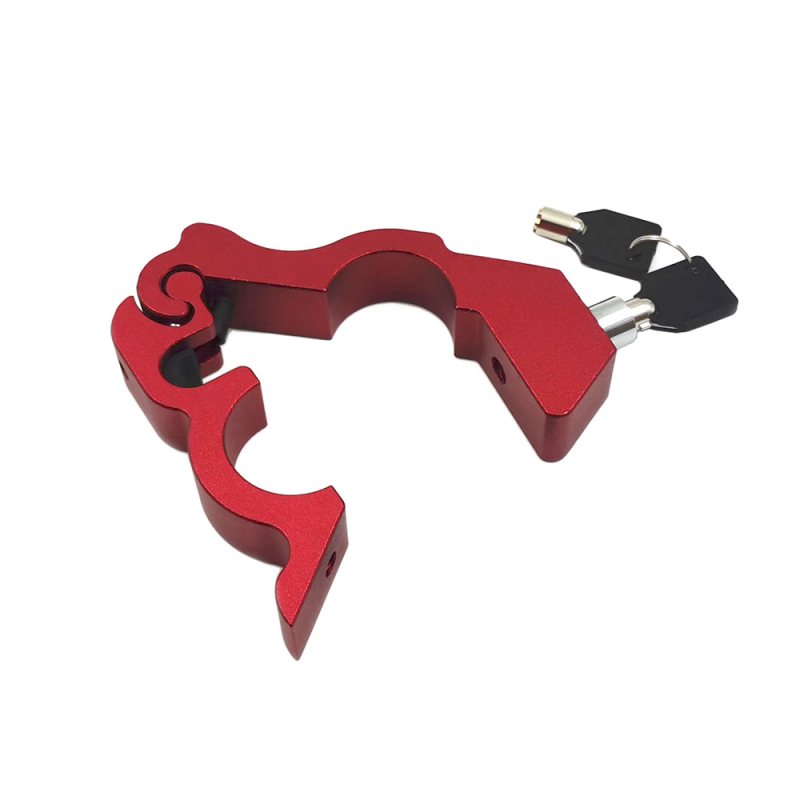 CBS CNC kormányzár, alumínium ötvözet, hordozható tolvajtávvédelmi zár motorkerékpárhoz és elektromos kerékpárhoz, súly kb. 300 g, modell CBS