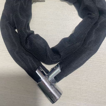 Lančani katanac za bicikle i električne bicikle — čelični lanac s platnenim premazom i okruglom glavom, prijenosno, marka Shangmeijia, modern minimalistički stil, mogućnost prilagodbe