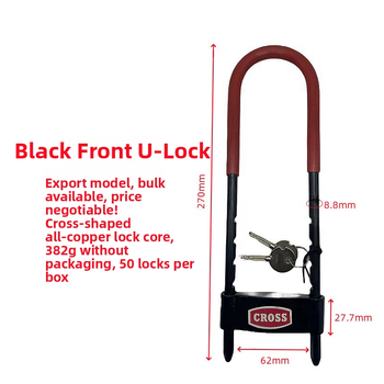 Jinli 656 U-katanac: aluminijsko-čelično tijelo, 382 g, za bicikl, motocikl i staklena vrata