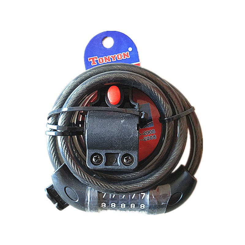 Brava za bicikl, kabelska zaključavka s kombinacijom za planinske bicikle TY566/TY5612