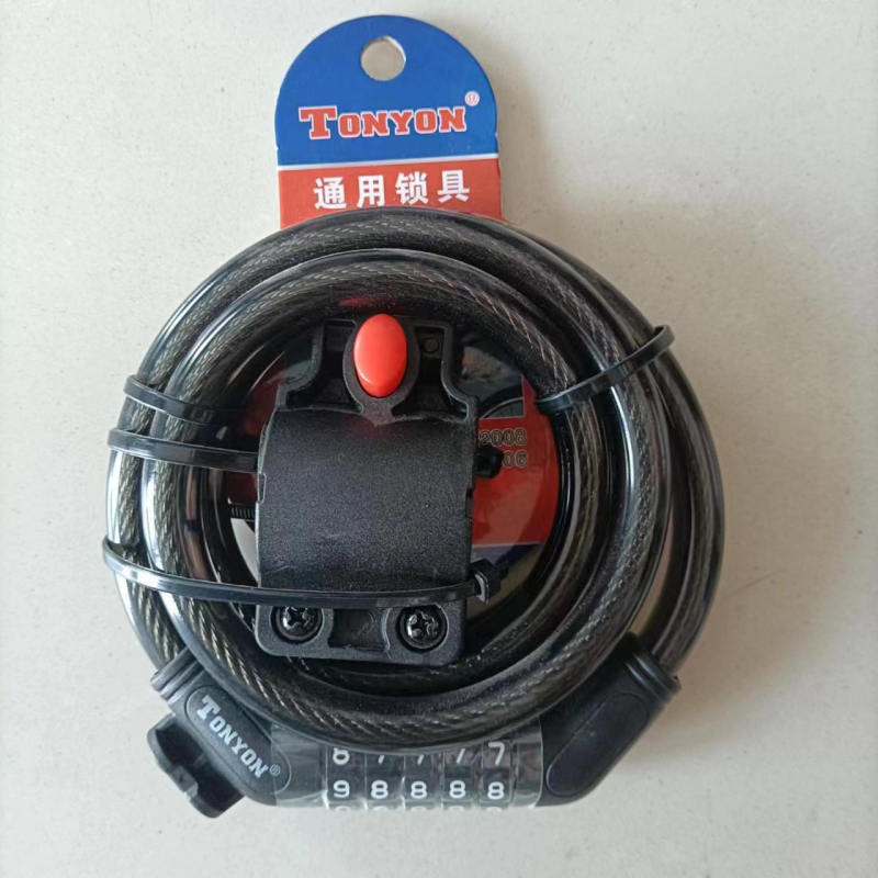 Brava za bicikl, kabelska zaključavka s kombinacijom za planinske bicikle TY566/TY5612