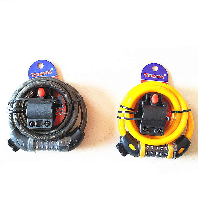 Brava za bicikl, kabelska zaključavka s kombinacijom za planinske bicikle TY566/TY5612