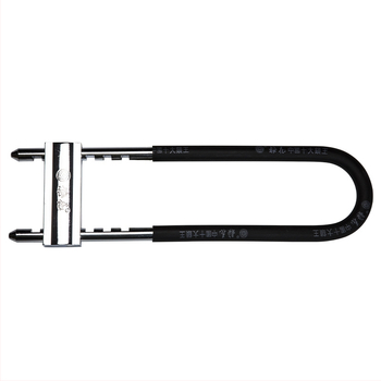 U-oblik mortise brava za staklena vrata i trgovinska vrata, model MH800-622, od legure čelika, težina 1400 g, stil moderni minimalistički