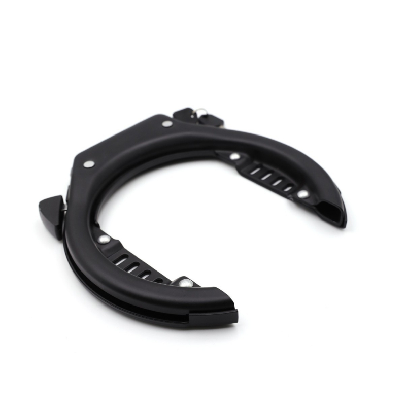 Zatvarač protiv krađe za bicikl s dizajnom u obliku potkove; materijal: željezo+ABS+cinkova zlitina; marka Golden Key; pogodno za bicikle i električne bicikle; težina 1230 g; moderni minimalistčki stil.