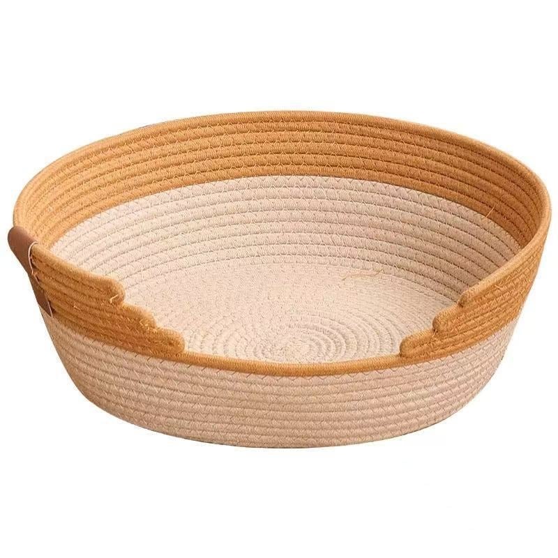 Cuib pentru pisici din sfoară de bumbac — pentru toate sezoanele, pentru pisici, menține cald, origine Shandong