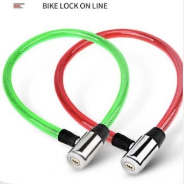 Lanț de blocare portabil din oțel pentru biciclete și vehicule electrice, formă inel circular, model 2010, greutate 340 g