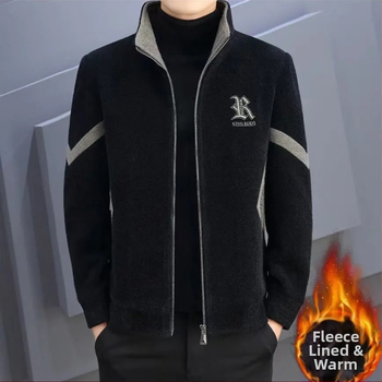 Muška kapucja od corduroya s zajčjom dlakom, korejski stil, casual vanjska jakna