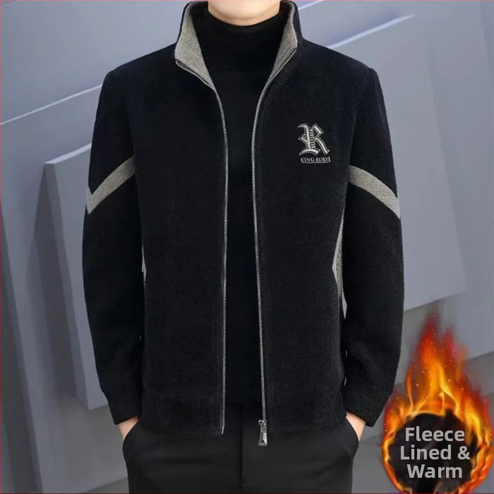 Muška kapucja od corduroya s zajčjom dlakom, korejski stil, casual vanjska jakna
