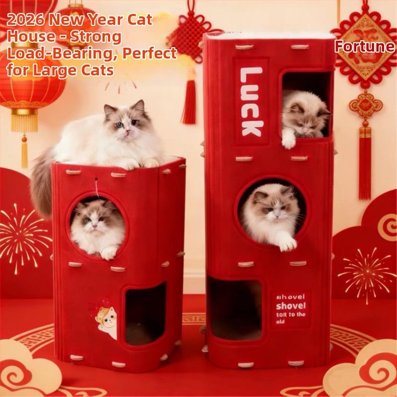 Macska odú és mászóváz, négy évszakos, zárt villa fleece-béléssel — Anyag: Poliészter; Stílus: Cuki; Márka: Egyéb