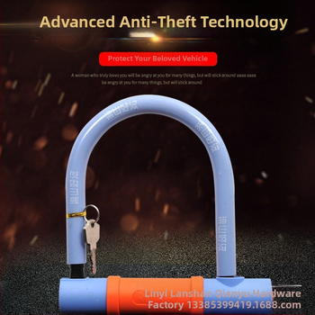 U-oblika brava protiv krađe za bicikle, motocikle i električna vozila — metalna brava marke Xinyu (Model: Višestruki, Težina: 0-2, Opseg primjene: vrata vozila)