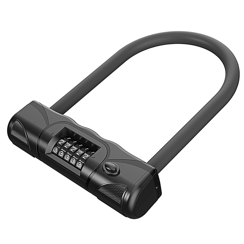 U-tipa katnica za bicikl s 5-znamenkastim kodom, cinkog legura, debljina šipke 15 mm, razmak šipki 105 mm