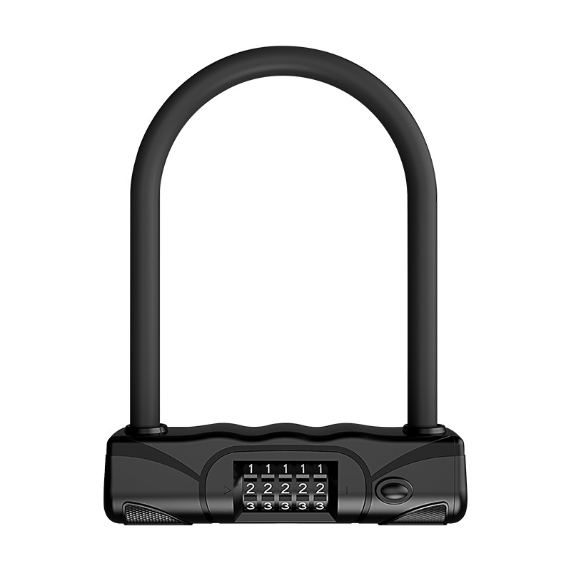 U-tipa katnica za bicikl s 5-znamenkastim kodom, cinkog legura, debljina šipke 15 mm, razmak šipki 105 mm