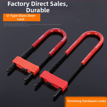 U‑tip protiv-kradni zaključavanje za staklena vrata trgovine, čelično tijelo, Xinsheng, namijenjeno trgovini, težina 1,42 kg
