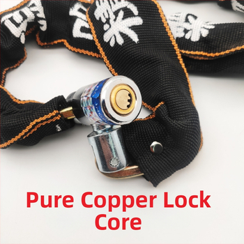 Lančana zaključavka s platnenom navlakom, model 810, od legirane čelika, Hengshen, za motocikle i električna vozila, 845 g