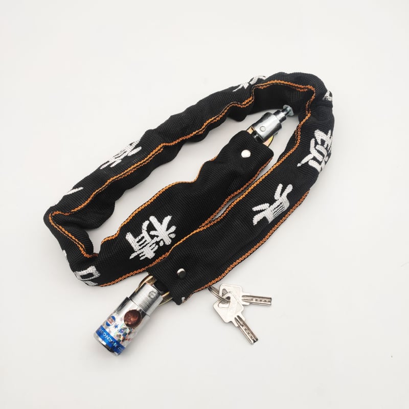 Lančana zaključavka s platnenom navlakom, model 810, od legirane čelika, Hengshen, za motocikle i električna vozila, 845 g