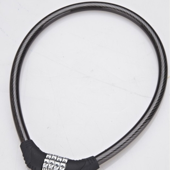 Digitalni sigurnosni lokot za bicikl s kabelom, četveroznačni kod, PVC+ABS, model SL4506