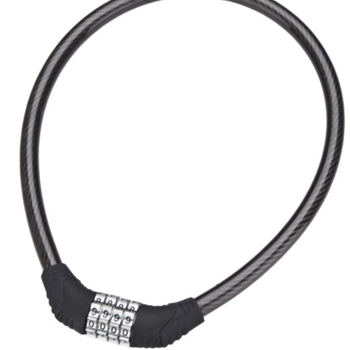 Digitalni sigurnosni lokot za bicikl s kabelom, četveroznačni kod, PVC+ABS, model SL4506