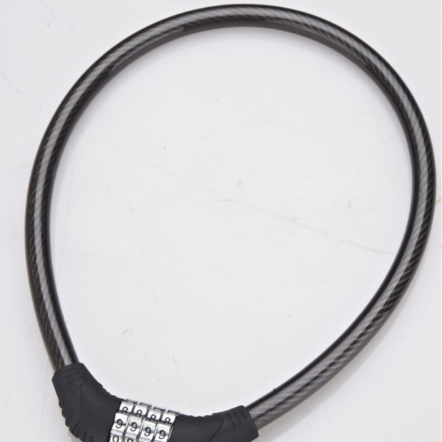 Digitalni sigurnosni lokot za bicikl s kabelom, četveroznačni kod, PVC+ABS, model SL4506