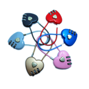 Brava s numeričkim kodom u obliku srca za kacige, ABS plastika, model XC0180, 3 mm zaključni štift