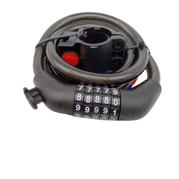 Petocifreni kombinacijski brava za bicikl s metalnim žičanim prstenom za planinske bicikle