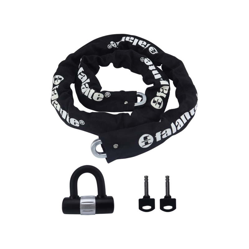 Motociklistička U-oblik zaključavanje; vodootporno i otporno na prašinu, protiv krađe; debeli dizajn; lanac od mangan čelika (Model cp-4287, Brend Wofan, Materijal: čelik, Opseg primjene: motocikli, elektromobilna vozila, garaže, staklena vrata)