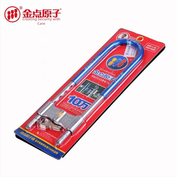 U‑oblik zatvarač za dvostruka staklena vrata trgovine, s zaštitom od hidrauličkog rezanja i krađe (Model 3001, legura, Gold Point Atom, 1,5 kg, stil: lagani luksuz)