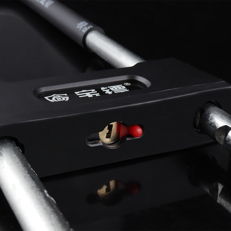 Brava u obliku U za vrata i staklena vrata – protivkrađa brava, model 829, legura čelika, težina 1190 g, marka Treasure Dart, pogodna za dvostruka vrata, trgovinska vrata, staklena vrata i motocikle