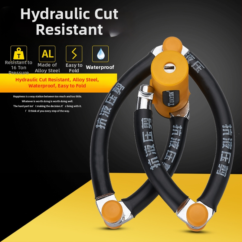 TONYON TY3869 čelično sklopivo zaključavanje – za bicikle i motocikle; težina 1200 g; branda TONYON; pogodno za bicikle, električna vozila, motocikle i vrata