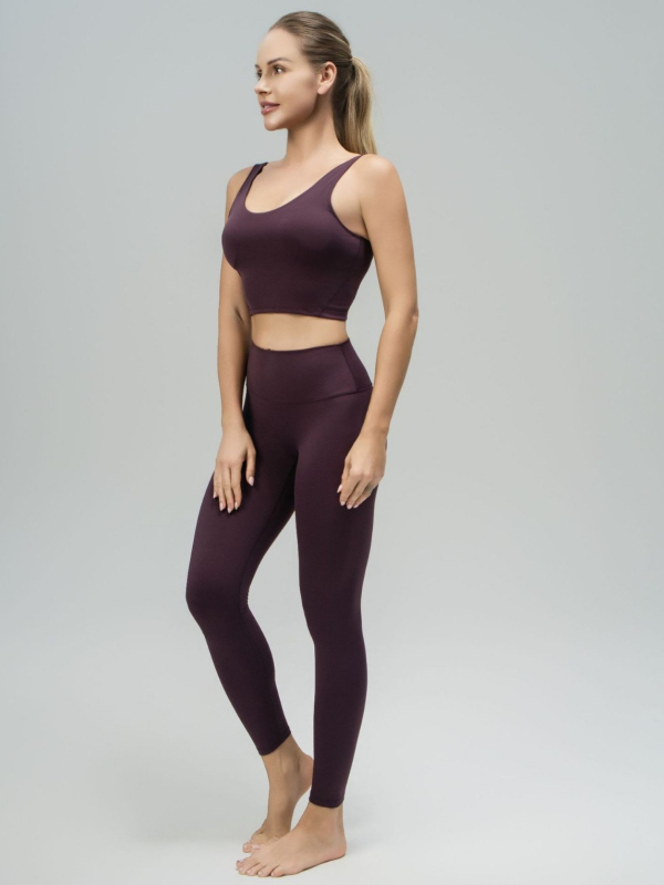 luludaring Ženski sportski grudnjak za yogu s U-krmom leđa i uklonjivim jastučićima – brzo sušenje najlona, kratak kroj