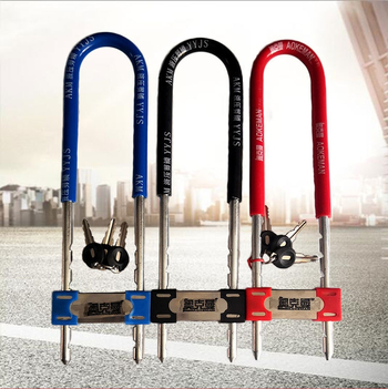 Oakman 1186 U-zaključnik za staklena vrata, motocikle i električna vozila — čelik visoke kvalitete