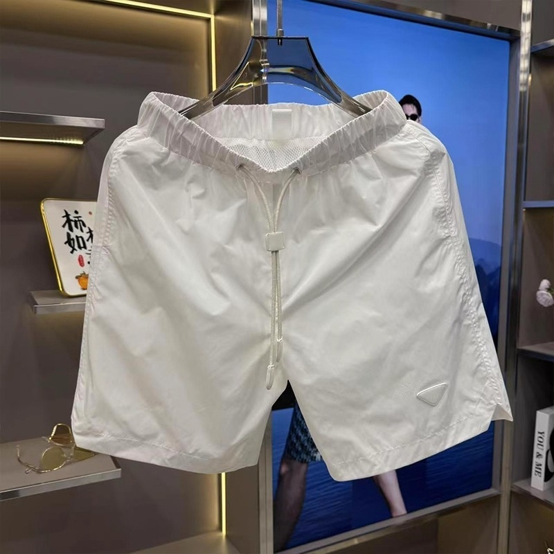 Muške ljetne capri šorceve, slobodan kroj, poliester, mladenački stil