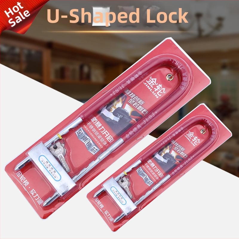 Gold Wheel 502 U-oblik brave za staklena vrata, s premazom od željeza, za kućna, bolnička i trgovačka staklena vrata, električna vozila i motocikle