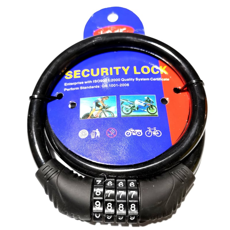 Katanac za bicikl s kombinacijom, metalna konstrukcija, Jianda Bicycle Accessories, za djecu