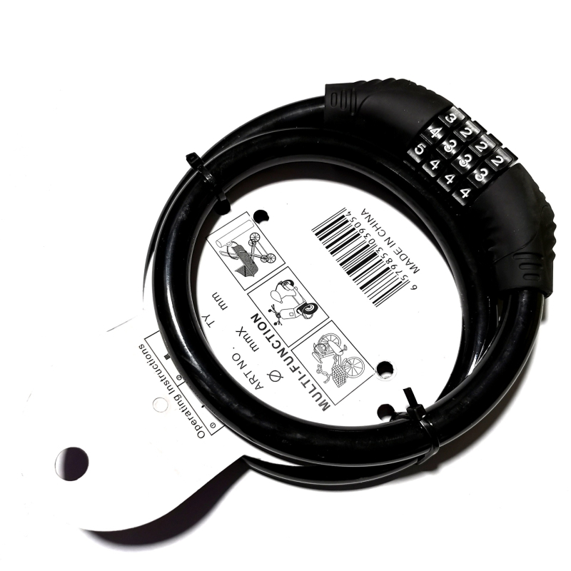 Katanac za bicikl s kombinacijom, metalna konstrukcija, Jianda Bicycle Accessories, za djecu