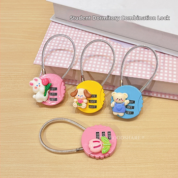Mini zaključavanje s kodom – cartoon dizajn, 304 nehrđajući čelik, brava za ormariće u domovima i dvoranama, protiv krađe, Model: Drugo, Opseg primjene: Poslovna putovanja