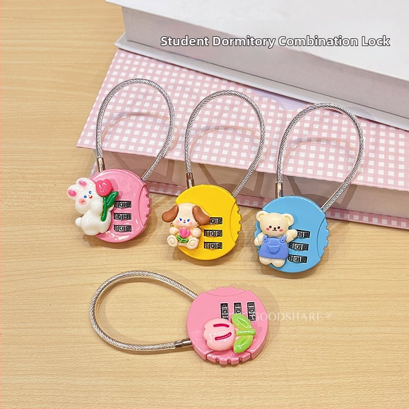 Mini zaključavanje s kodom – cartoon dizajn, 304 nehrđajući čelik, brava za ormariće u domovima i dvoranama, protiv krađe, Model: Drugo, Opseg primjene: Poslovna putovanja