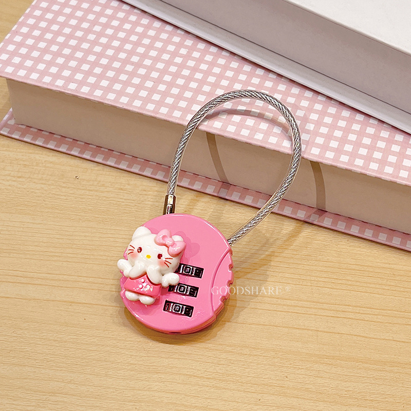 Mini zaključavanje s kodom – cartoon dizajn, 304 nehrđajući čelik, brava za ormariće u domovima i dvoranama, protiv krađe, Model: Drugo, Opseg primjene: Poslovna putovanja